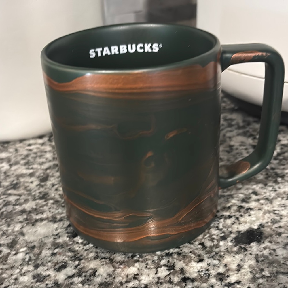 Starbucks Green and Brown Stainless Steel Mug